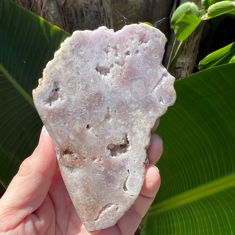Pink Amethyst with purple crystal druzy moon - Picture 4 of 8